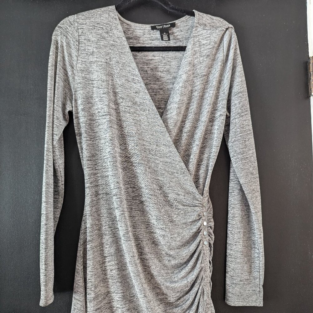 Shimmery & sexy White House/Black Market ruched top